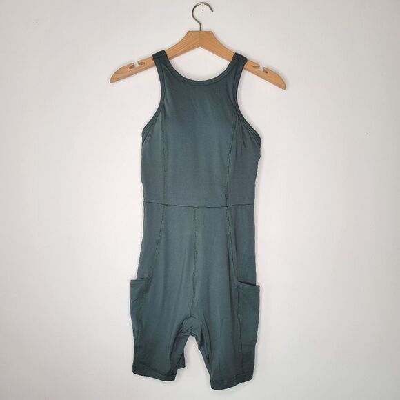 Wondery Outdoors Mojave Trail Romper Women's Sleeveless Forest Green NWT S